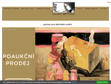 Tablet Screenshot of galerie-art-praha.cz